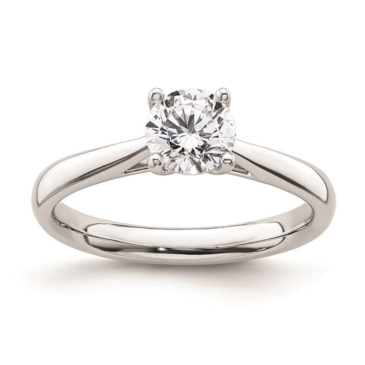 0.75ct. CZ Solid Real 14k White Gold Solitaire Engagement Ring