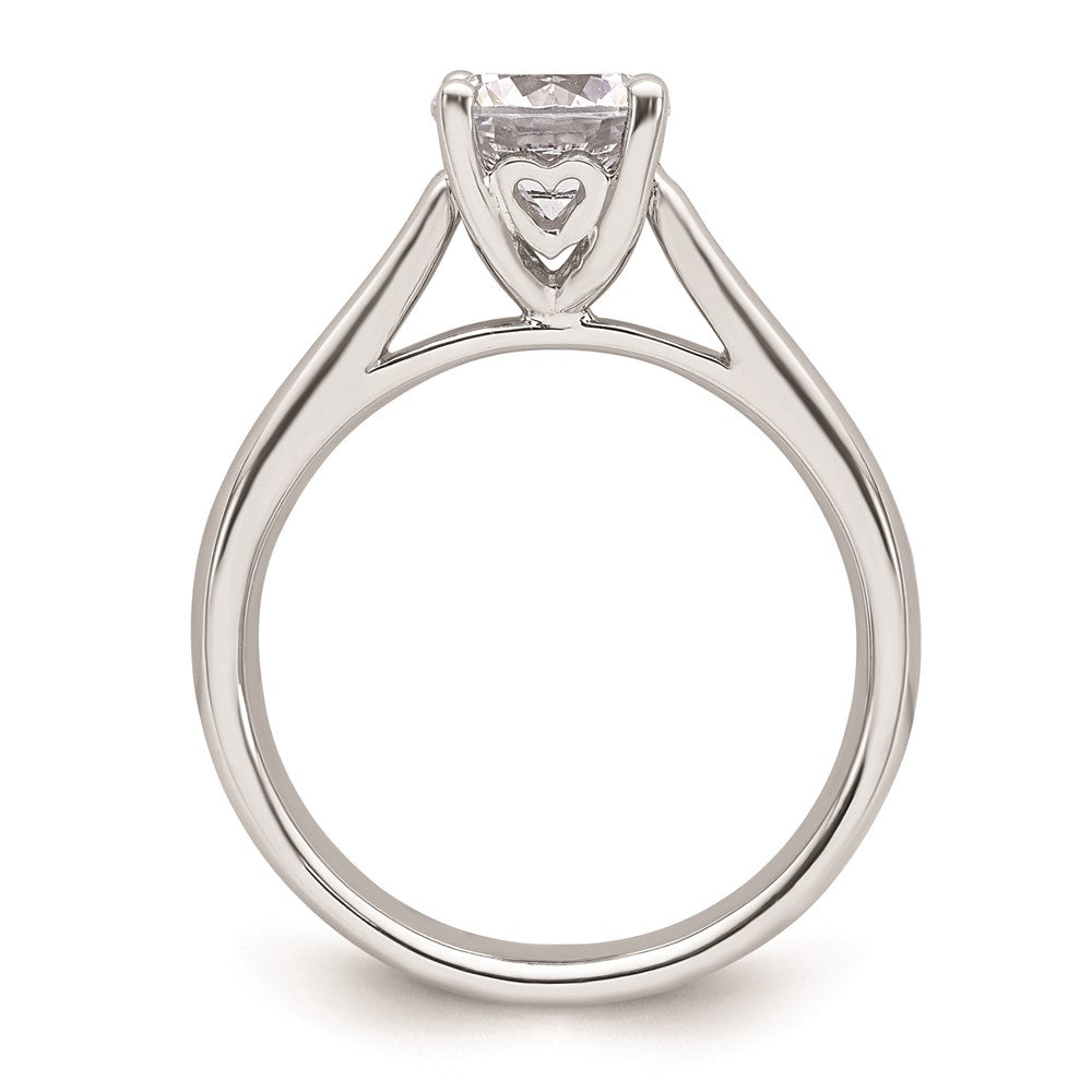 1.25ct. CZ Solid Real 14k White Gold Solitaire Engagement Ring