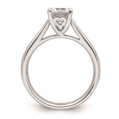 1.25ct. CZ Solid Real 14k White Gold Solitaire Engagement Ring