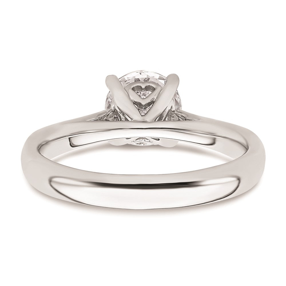 1.25ct. CZ Solid Real 14k White Gold Solitaire Engagement Ring