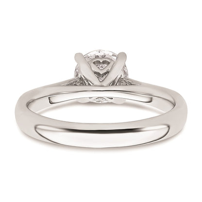 1.25ct. CZ Solid Real 14k White Gold Solitaire Engagement Ring