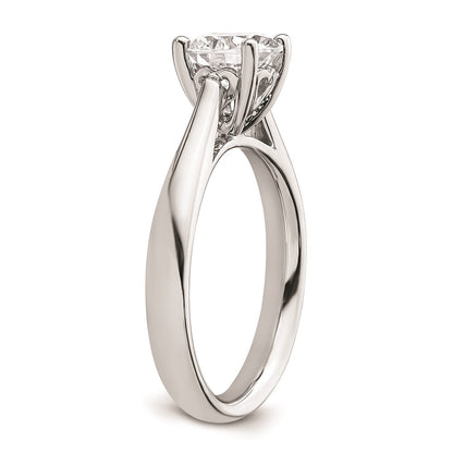 1.25ct. CZ Solid Real 14k White Gold Solitaire Engagement Ring