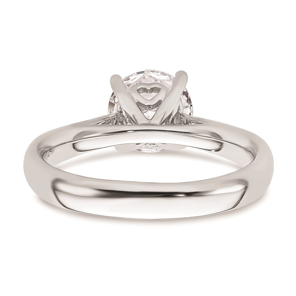1.50ct. CZ Solid Real 14k White Gold Solitaire Engagement Ring
