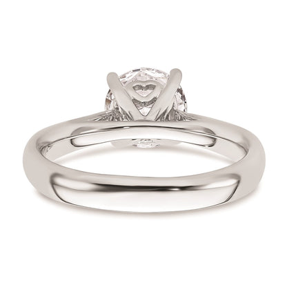 1.50ct. CZ Solid Real 14k White Gold Solitaire Engagement Ring