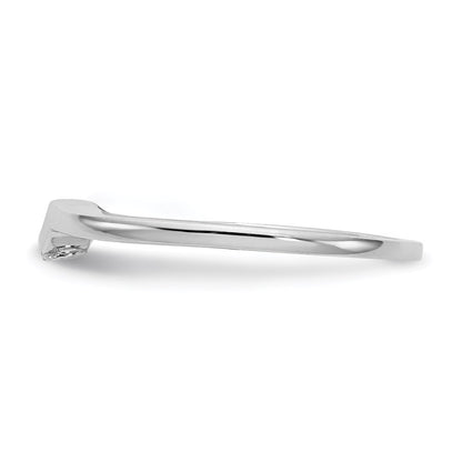 1.00ct. CZ Solid Real 14k White Gold Wedding Wedding Band Ring