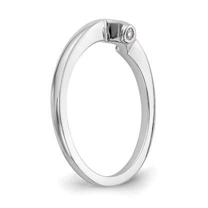 0.75ct. CZ Solid Real 14k White Gold Wedding Wedding Band Ring
