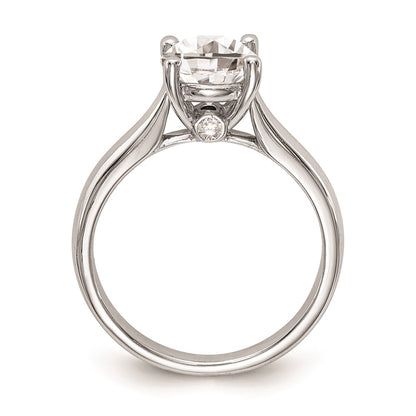 1.00ct. CZ Solid Real 14K White Gold Engagement Ring