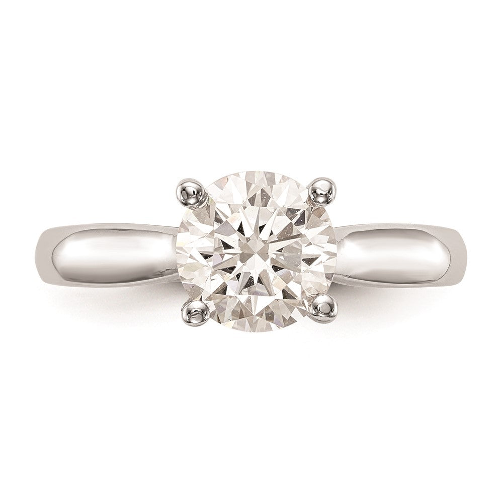 1.00ct. CZ Solid Real 14K White Gold Engagement Ring