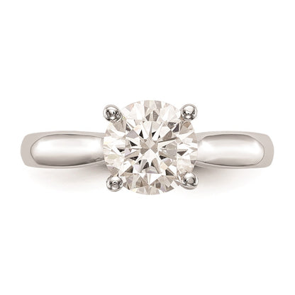 1.00ct. CZ Solid Real 14K White Gold Engagement Ring