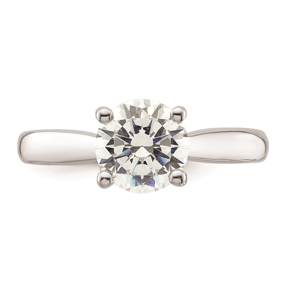 1.50ct. CZ Solid Real 14K White Gold Engagement Ring