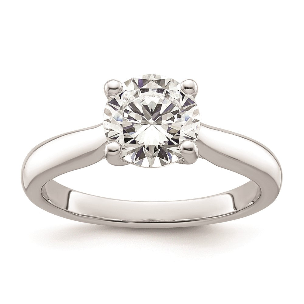 1.50ct. CZ Solid Real 14K White Gold Engagement Ring