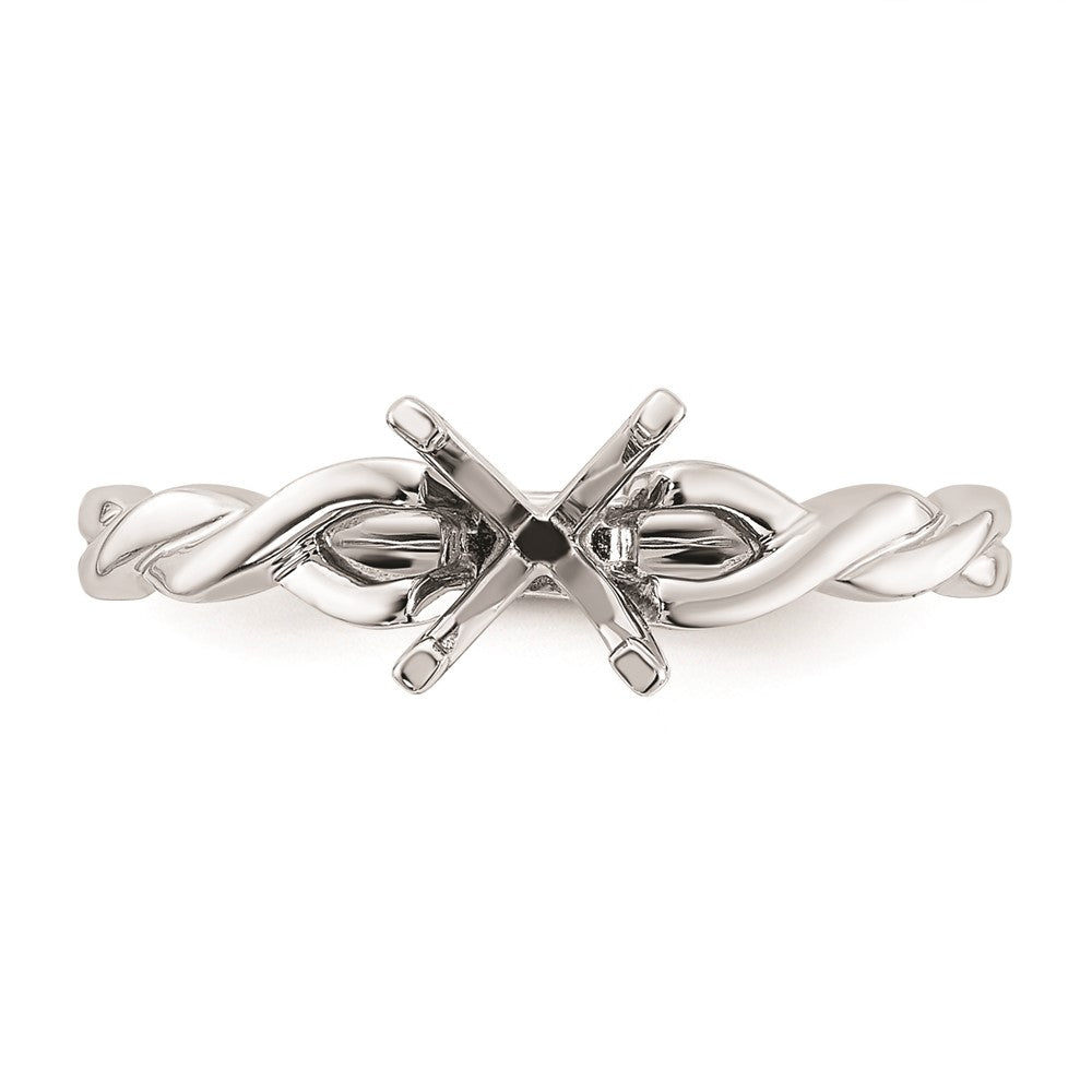0.75ct. CZ Solid Real 14k White Gold Solitaire Engagement Ring