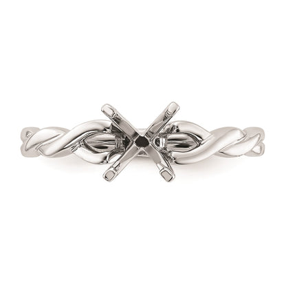 0.75ct. CZ Solid Real 14k White Gold Solitaire Engagement Ring