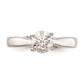 1.00ct. CZ Solid Real 14K White Gold Round Solitaire Engagement Ring Engagement Ring