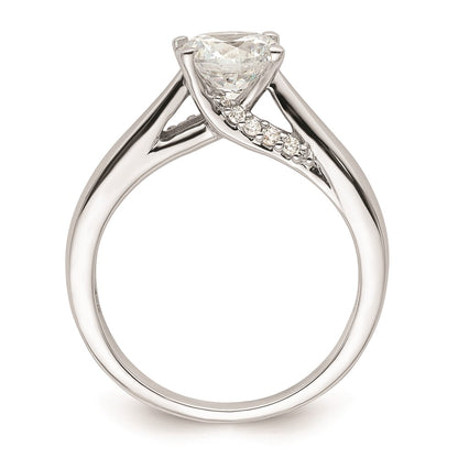1.25ct. CZ Solid Real 14K White Gold Round Solitaire Engagement Ring Engagement Ring