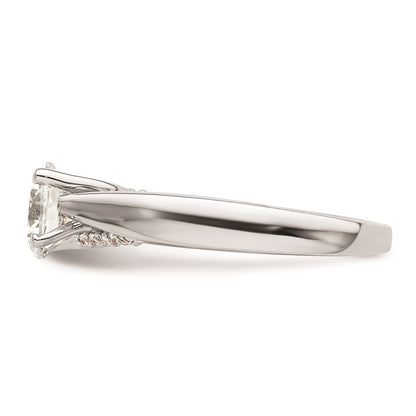 1.25ct. CZ Solid Real 14K White Gold Round Solitaire Engagement Ring Engagement Ring