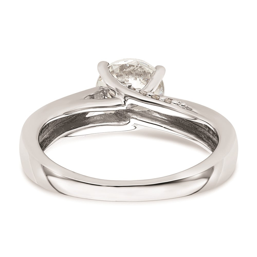 1.25ct. CZ Solid Real 14K White Gold Round Solitaire Engagement Ring Engagement Ring