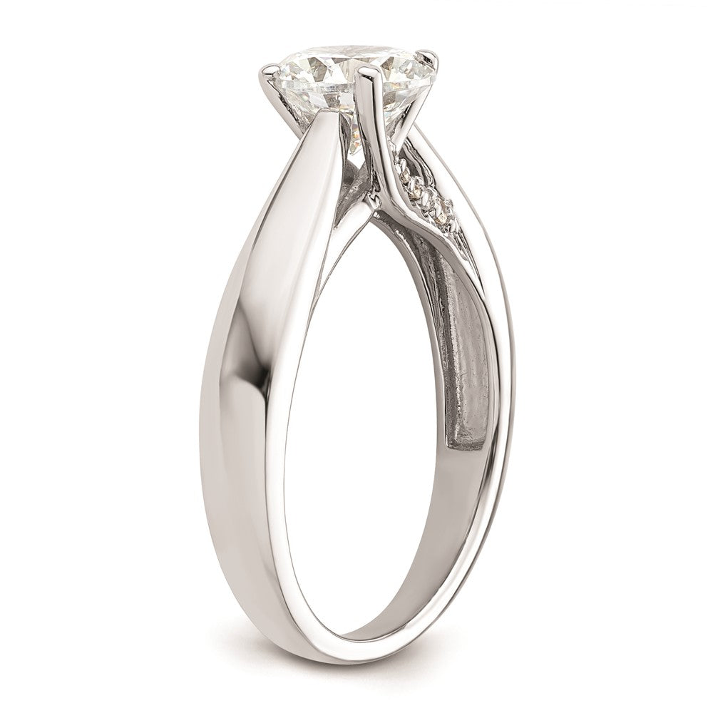 1.25ct. CZ Solid Real 14K White Gold Round Solitaire Engagement Ring Engagement Ring