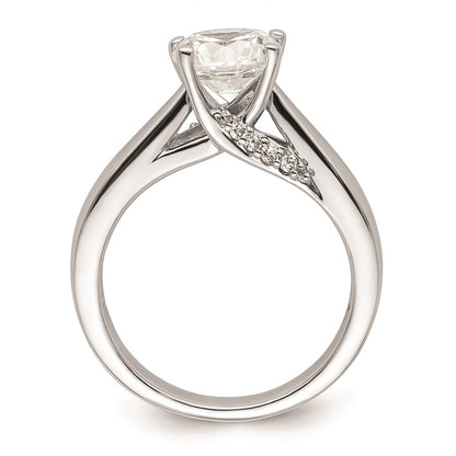 1.50ct. CZ Solid Real 14K White Gold Round Solitaire Engagement Ring Engagement Ring