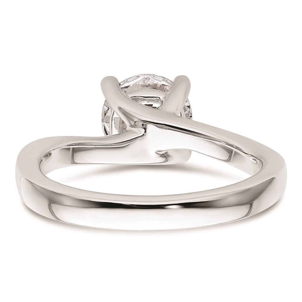 1.50ct. CZ Solid Real 14K White Gold Round Solitaire Engagement Ring Engagement Polished