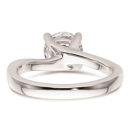 1.50ct. CZ Solid Real 14K White Gold Round Solitaire Engagement Ring Engagement Polished