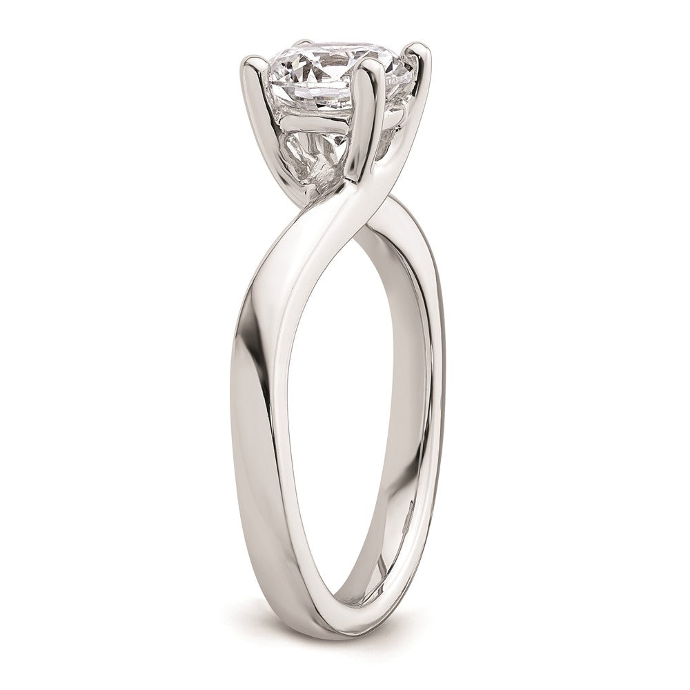 1.50ct. CZ Solid Real 14K White Gold Round Solitaire Engagement Ring Engagement Polished