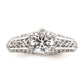 1.25ct. CZ Solid Real 14k White Gold Round Solitaire Engagement Ring