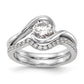 1.25ct. CZ Solid Real 14K White Gold Round Bezel Set Solitaire Engagement Ring Engagement Polished
