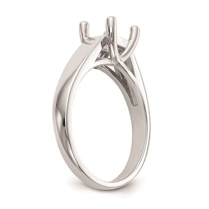 1.00ct. CZ Solid Real 14k White Gold Square Solitaire Engagement Ring