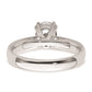 1.25ct. CZ Solid Real 14K White Gold Oval Solitaire Engagement Ring Polished Engagement Ring