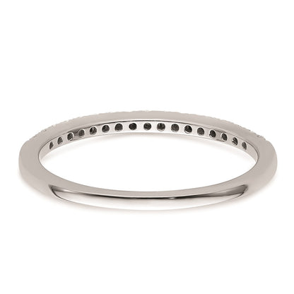14K White Gold Real Diamond Wedding Band