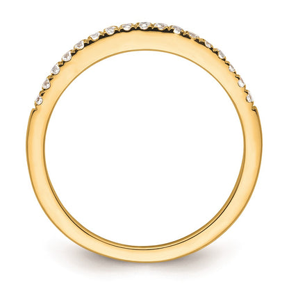 14K Yellow Gold Real Diamond Wedding Band