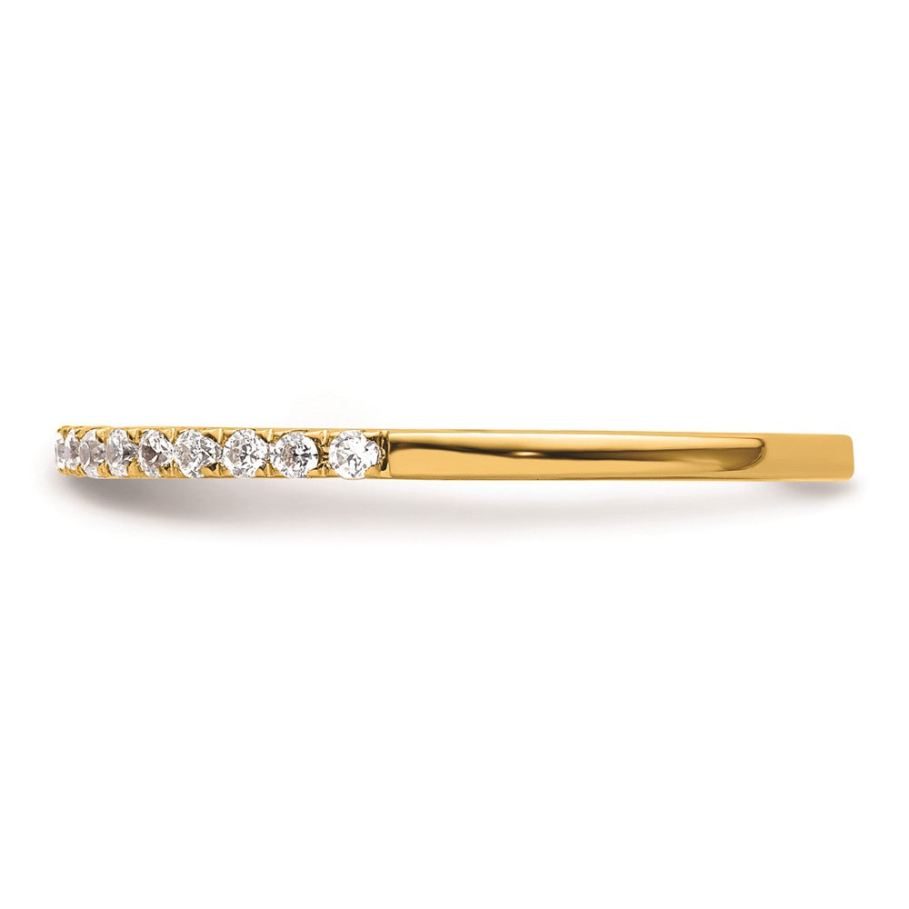 14K Yellow Gold Real Diamond Wedding Band