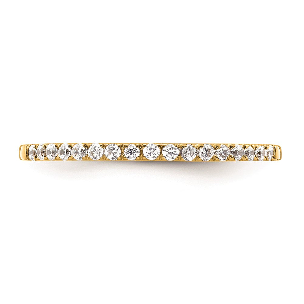 14K Yellow Gold Real Diamond Wedding Band