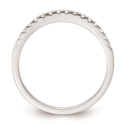 0.24ct. CZ Solid Real 14K White Gold Wedding Wedding Band Ring