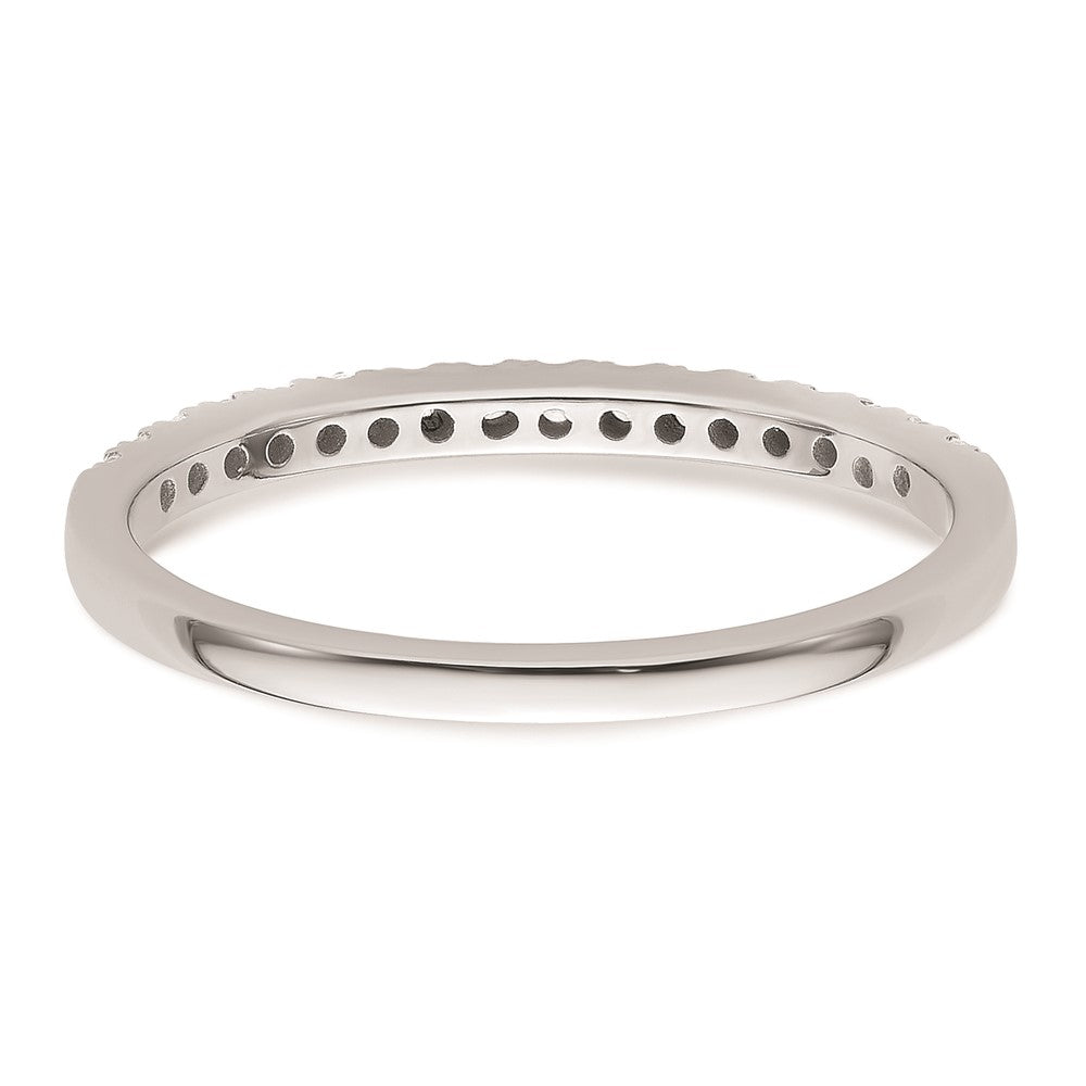 0.24ct. CZ Solid Real 14K White Gold Wedding Wedding Band Ring