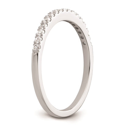 0.24ct. CZ Solid Real 14K White Gold Wedding Wedding Band Ring