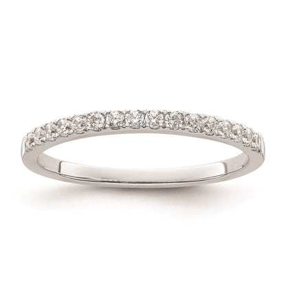 0.24ct. CZ Solid Real 14K White Gold Wedding Wedding Band Ring