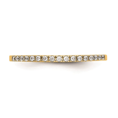 14K Yellow Gold Real Diamond Wedding Band