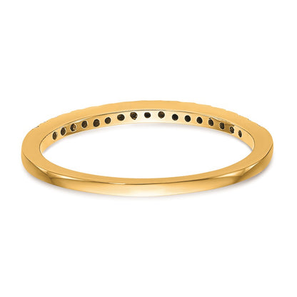 14K Yellow Gold Real Diamond Wedding Band
