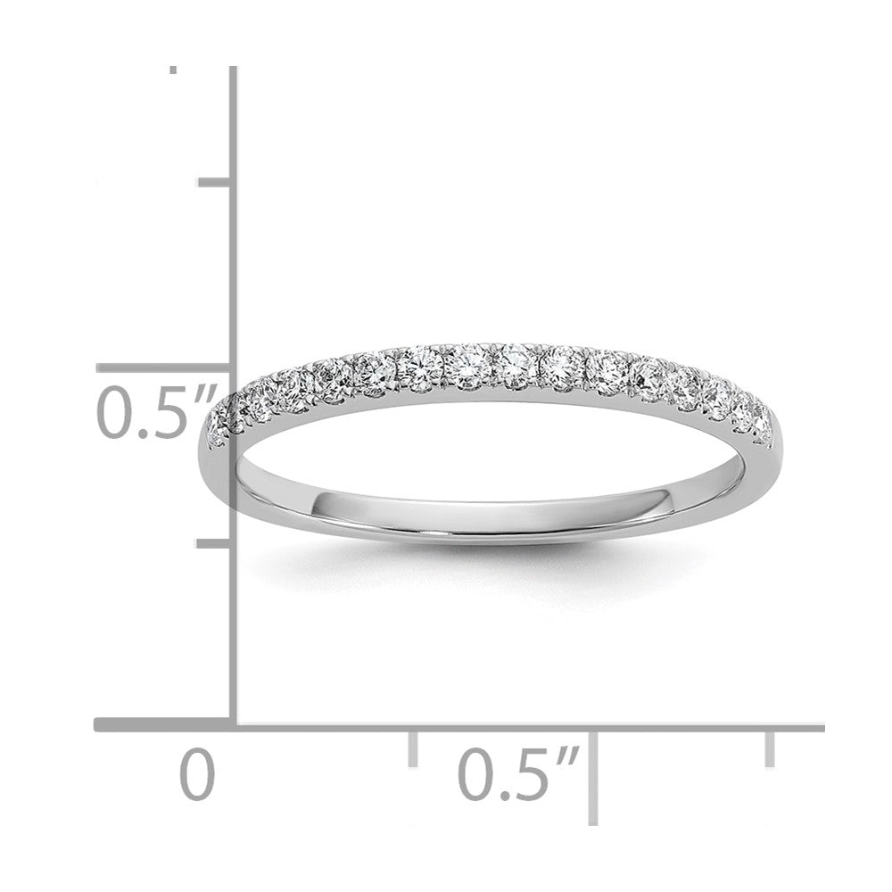 0.24ct. CZ Solid Real 14K White Gold Wedding Wedding Band Ring 'VS' quality dias