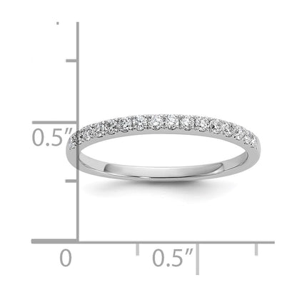 0.24ct. CZ Solid Real 14K White Gold Wedding Wedding Band Ring 'VS' quality dias