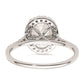 2.50ct. CZ Solid Real 14k White Gold Oval Halo Engagement Ring