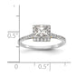 1.00ct. CZ Solid Real 14ktt Princess Halo Engagement Ring