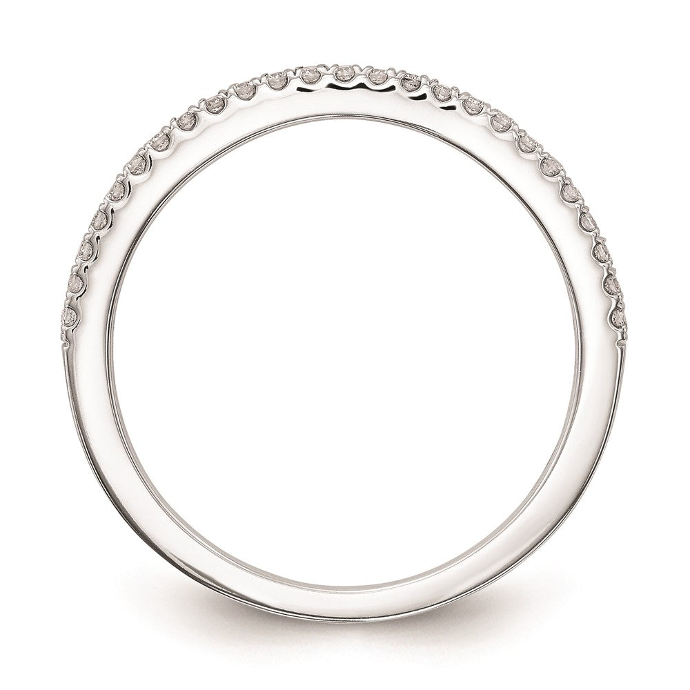 0.25ct. CZ Solid Real 14k White Gold Set of 2 Wedding Wedding Band Rings