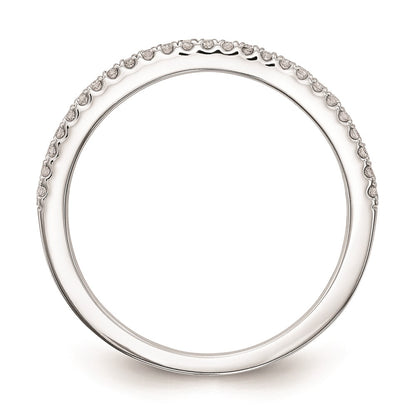 14k White Gold Real Diamond Set of 2 Wedding Bands