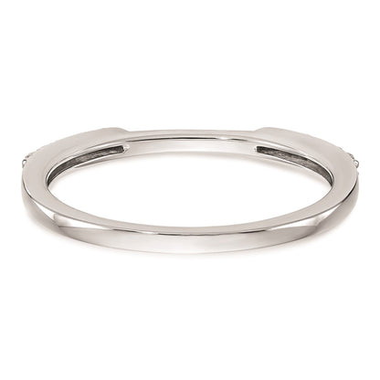 0.25ct. CZ Solid Real 14k White Gold Set of 2 Wedding Wedding Band Rings