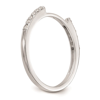 14k White Gold Real Diamond Set of 2 Wedding Bands