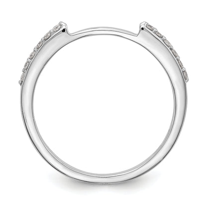 0.25ct. CZ Solid Real 14k White Gold Set of 2 Wedding Wedding Band Rings