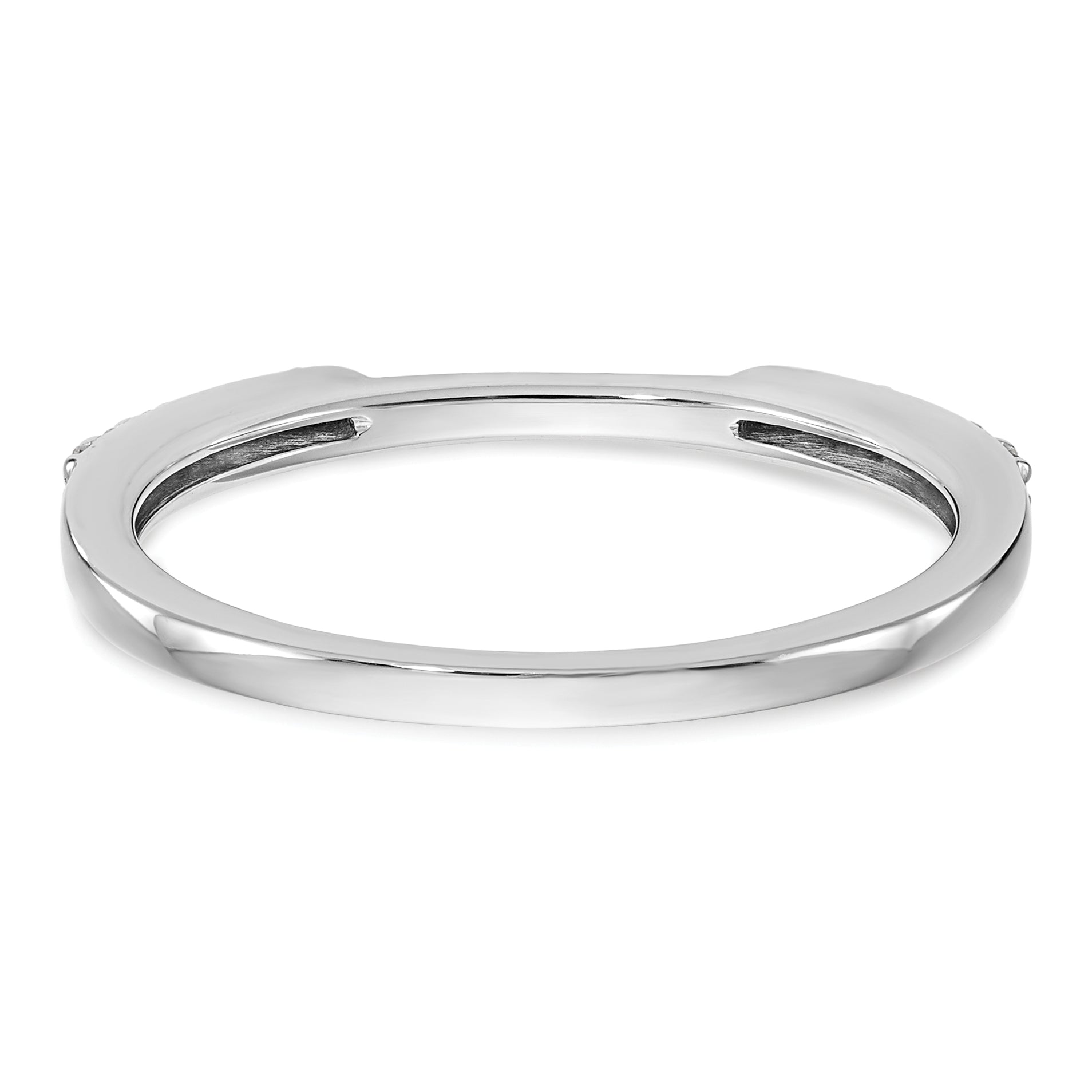 0.25ct. CZ Solid Real 14k White Gold Set of 2 Wedding Wedding Band Rings